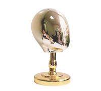 Woideklu Mannequin Head Stand Hat Display with Quick Assembly PP Surface Suitable for Shops Personal Gifts Home Accessories, Gold