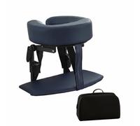 Woideklu Massage Bed Support Face Cradle Headrest with Contoured Face Support and Movement Stable Bedside Attachment Foldable for Travel Suitable Eye Surgery, Gray Blue, 14-45cm C