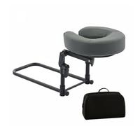 Woideklu Massage Bed Support Face Cradle Headrest with Contoured Face Support and Movement Stable Bedside Attachment Foldable for Travel Suitable Eye Surgery, Gray, 14-45cm B