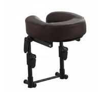 Woideklu Massage Bed Support Face Cradle Headrest with Contoured Face Support and Movement Stable Bedside Attachment Foldable for Travel Suitable Eye Surgery, Coffee, 14-45cm