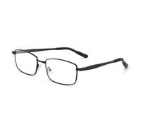 Woideklu Men Sports Eyewear Rectangular Frame Glasses Spectacles Eyeglasses With Electroplated Baked Finish Silicone Temple Ends, Array, Matte Black Frame With Black Silicone