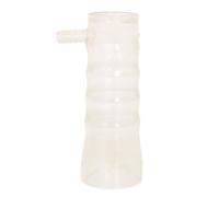 Woideklu Milking Container with Side Hose Connection for Dairy Milking Machine Transparent Collection Cup Easy to Clean Suitable for Farm Use, Style C