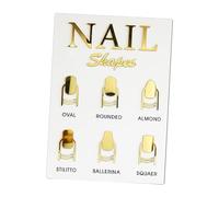 Woideklu Nail Art Display Board Acrylic Nail Decoration Display Stand Professional Presentation Rack Manicure Board for Creativity for School Salon Home Decor, 19cmx26.5cmx2mm A