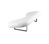 Woideklu Nail Pillow Wrist Rest Manicure Table PU Leather Soft Padded Easy to Clean Suitable for Salon, white