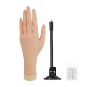 Woideklu Nail Training Mannequin Hand with Suction Cup, Female Simulation Model, Left Hand