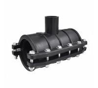 Woideklu Pipeline Repair Coupling Pipe Clamp Connector Saddle Fitting with Secure Bolted Fastener in HDPE for Quick Leak Mitigation Suitable for City utilities, 63 63, Pe Increasing Joint