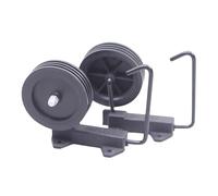 Woideklu Shopping Replacement Wheels, Swivel Casters, Double Bearing, Low Noise, with Pulley, Caster Accessories, Easy Assembly, PP Material, Suitable for, Style B