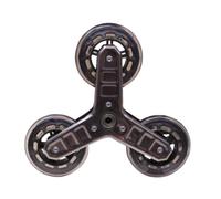 Woideklu Shopping Stair Climbing Caster Replacement Wheel Assembly Stainless Steel Bracket PU Rollers Setup Smooth Climb On Steps Suitable for push carts carts utility trolleys