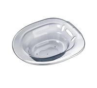Woideklu Sitz Bath Steam Bath Basin Made of PET Material with Practical Hanging Device and Comfortable Seat for Men, Women, and Seniors, Gray