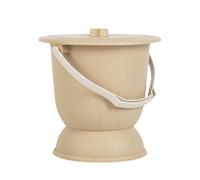 Woideklu Spit-Out Bowl, Urinal Bucket, Chamber Pot, Toilet Bottle with Lid, PP Material, Ergonomic Handle, Portable, Non-Slip, Suitable for People, Yellow