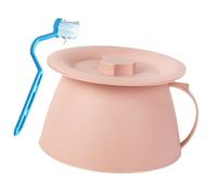 Woideklu Spit-up Pot, Portable Urinal, Potty with Lid and Handle, Storage Pot Made of PP Material for Men, Women, and Seniors for Home and Camping Use, Pink