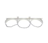 Woideklu Stable Gas Cylinder Rack | Triple, Industrial, Gas Cylinder Stand, Workshops , White