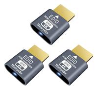 Woieyeks 3 Pack HDMI Dummy Plug 4K HDR,Virtual Monitor EDID Emulator, Headless Display Adapter,Supports up to 4k@60Hz,1080@120Hz
