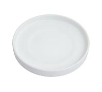 Woiida 15 Inch Ceramic Saucer - Drainage Tray for Plant Pot (Matte White)