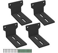 woiron Universal Soundbar Wall Mount Bracket Floating Wall Shelf Compatible for Samsung, Sony, LG,Vizio, Bose and More,Soundbar Mounting Bracket Shelf Mount Under TV (4 pcs)