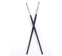 WOIWO 2 PCS Sable Detail Eyeliner Brush Partial Tear Gap Concealer Brush Copper Tube Animal Hair Makeup Brush