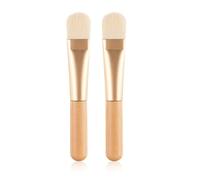 WOIWO 2PCS Makeup Brush Wooden Handle Portable Facial Mask Brush Foundation Brush Makeup Brush Tools