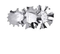 WOIWO 3 PCS Manicure Products French Manicure Model Steel Plate Crystal Nail Made Of Stainless Steel Template