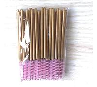 WOIWO 50 PCS Golden Eyelash Brush Disposable Eyelash Curler Makeup Brush Portable Beauty Tool Grafting Eyelash Comb Beauty Tool