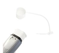 WojBear 1 PCS White Type 2 EV Charger Cable Cover Silicone Sover for Electric Car with IEC 62196-2 Plugs （65mm * 60mm，Vehicle Side）
