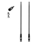 WojBear 2 Pcs 300 mm Extended Deep Socket Set 10mm, Hexagon Nut Setter Driver Drill Bits Set with 1/4 hex Shank, Long Reach Impact Driver, Nut Runners Bolt Extractor Sockets