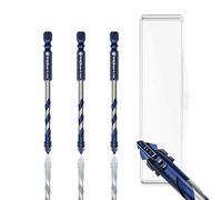 WojBear 3 PCS 6mm Masonry Drill Bits Set, YG6X Tungsten Carbide Drill Bit for Masonry, Concrete, Marble, Brick, Tile, Wood, Glass, Plastic（6,6,6mm）