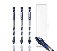 WojBear 3 PCS 8mm Masonry Drill Bits Set, YG6X Tungsten Carbide Drill Bit for Masonry, Concrete, Marble, Brick, Tile, Wood, Glass, Plastic（8,8,8mm）