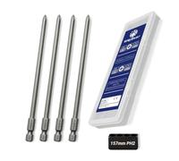 WojBear 4 PCS 157mm PH2 Dry Wall Screwdriver Bit Compatible with Makita BFR550 6843 DFR550