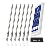 WojBear 6 PCS 156mm PH2 Dry Wall Screwdriver Bit Compatible with Dewalt DCF6202