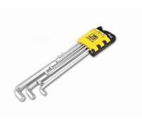 WojBear 9 PCS Metric Hex Key Set, 1.5-10 MM, 50BV30 Cr-V Steel, Extra-Short Head & Extra-Long Handle, Z-Type Innovative Design Fits Extremely Narrow Working Environments