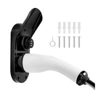 WojBear Type 2 EV Charger Cable Holder, Anti-Theft Protection for Cable and Charge, Mechanical Combination Lock with Adjustable Password, Wall Mount Holder for Electric Car with IEC 62196-2 Plugs