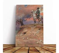 Wojciech Kossak Napoleon Canvas Print | Gallery Wrapped 30mm Frame Wall Art | 20x14 inches | Ready to Hang | Modern Picture | Living Room Bedroom Lounge Office