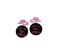 wojonifuiliy01 Let’s Go Girls Cute Hat Earrings Cowboy Hat Earrings for Women Girls Earrings-wojonifuiliy01