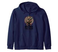 Wojtek Bear Soldier Artillery Zip Hoodie