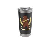 Wojtek Bear Stainless Steel Insulated Tumbler