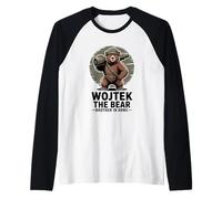 Wojtek The Bear Soldier History Raglan Baseball Tee