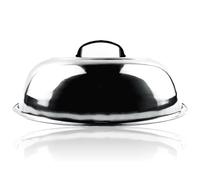 Wok Cover Stainless Steel, Heavy Duty Wok Lid Universal Pot Cover Universal Pan Lid Replacement Frying Pan Cover Steaming Cover Circular Cookware Lid Replacement(32cm)