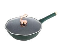 Wok Household Star Anise Pot Add Thick Pan Multi-Functional Pot Gas Stove General (Vert Light Grey)