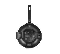 Wok Pan 1 Handle Model All Blacks 20 Cm, Black, H&H