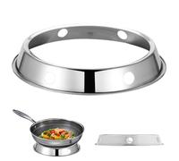 Wok Ring, Stainless Steel Wok Support Ring 11" Diameter Heat Insulation, Anti-Scalding Stand for Coffee Pot Small Saucepan Gas Hob Stove Kitchen Use
