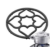 Wok Ring Wok Stand Adapter, Heat Resistant Hob Accessories for Camping Indoors Outdoors, Stove Sizes and Combines a Grooved, Slide with a Small Pot Hob Outdoors Stirring