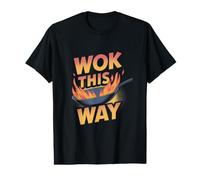Wok This Way Funny Saying Food Pun Chef Chinese Cooking Value Graphic T-Shirt