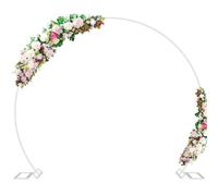 Wokceer Wedding Arch 7.2FT Round Backdrop Stand Metal Circle Backdrop Stand Circle Balloon Arch Stand Frame for Birthday Party Bridal Shower Anniversary Ceremony Candy Tables Celebration