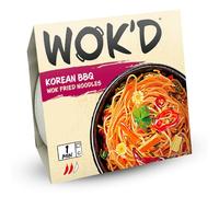 Wok'd Korean Barbecue Wok Fried Microwave Instant Noodles, 1 x 200g Pot