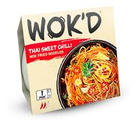 Wok'd Thai Sweet Chilli Wok Fried Microwave Instant Noodles, 1 x 200g Pot