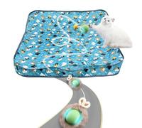 wokdsbl Cat Toys for Indoor Cats Adult- Cat Tunnels for Indoor Cats-Chase Mate Cat Toy-Smart Automatic Rolling Pet Ball- Rechargeable Silent Interactive Cat Toy -Seek Mouse Catching Game