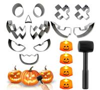 wokdsbl Pumpkin Carving Kit with Stencils and Tools for Halloween