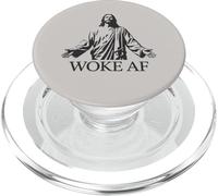 Woke AF Jesus Progressive Christian Social Justice PopSockets PopGrip for MagSafe