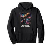 Woke Beats Hate and Willful Ignorance Pullover Hoodie