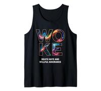 Woke Beats Hate and Willful Ignorance Tank Top